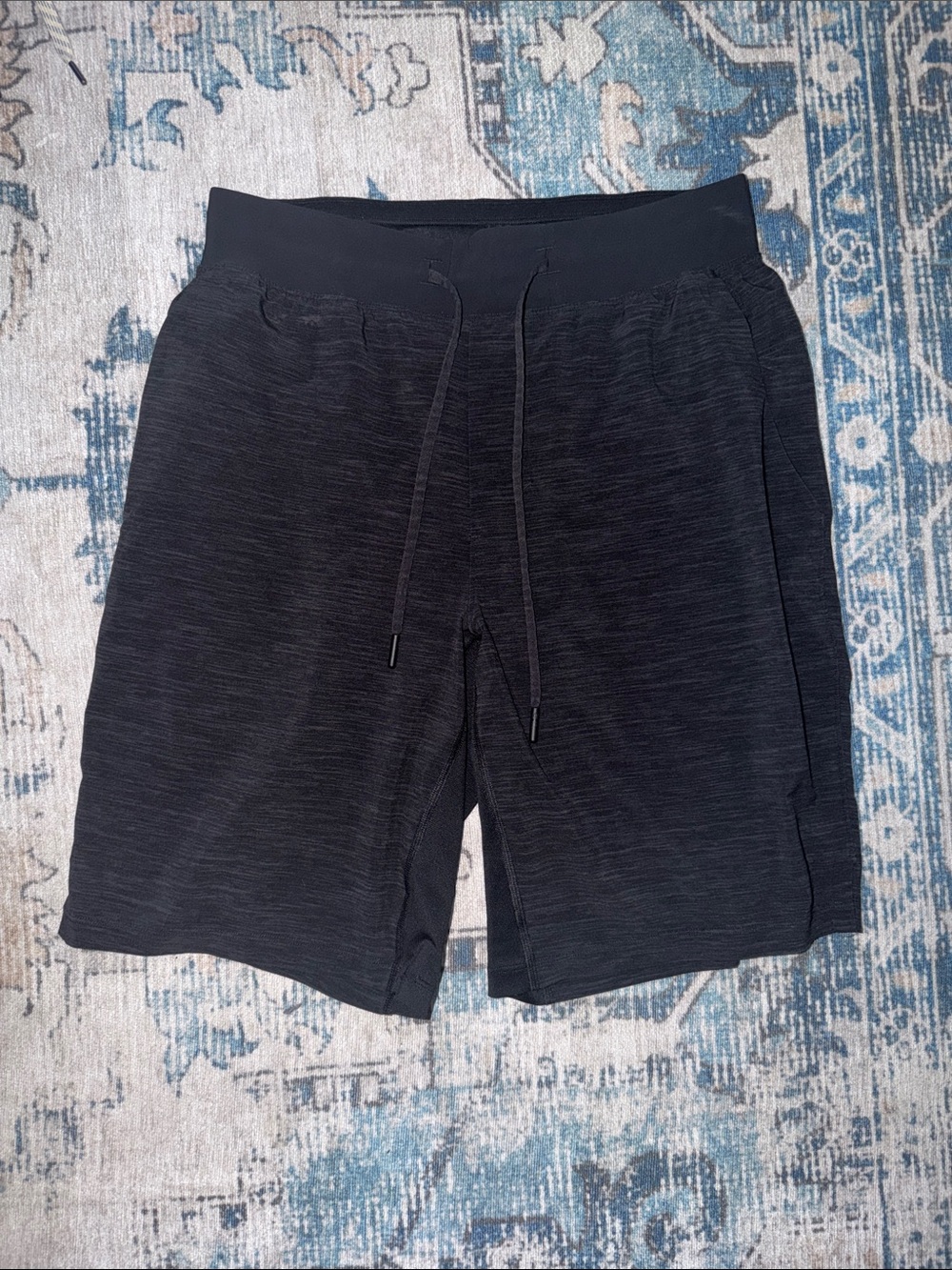 lululemon athletica Mens Black Performance Drawstring Shorts